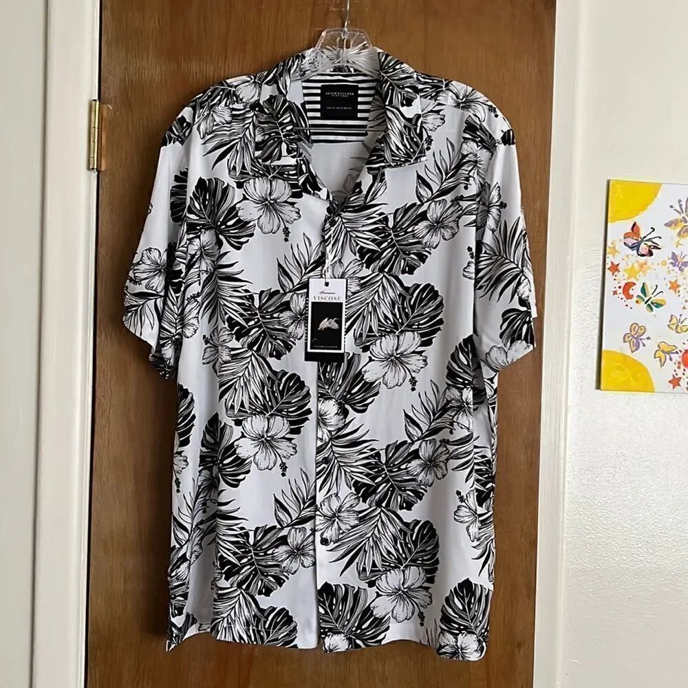 Denim & Flower Viscose Buttondown